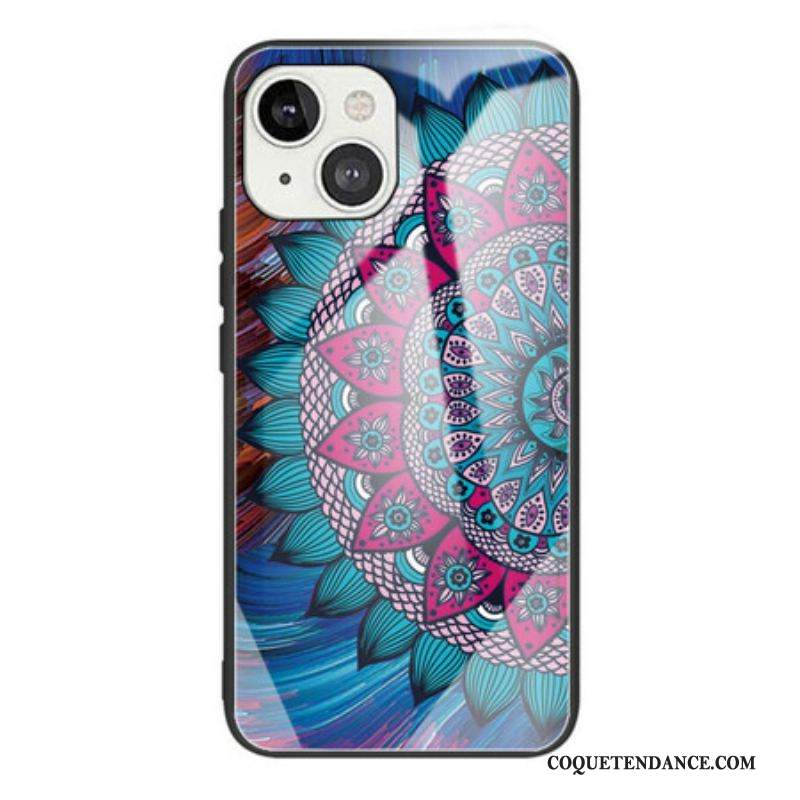 Coque iPhone 13 Mini Verre Trempé Mandala