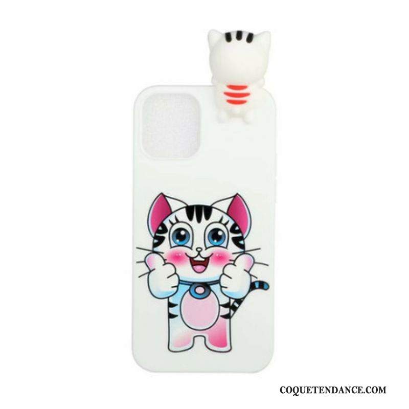Coque iPhone 13 Pro Chat Fun 3D