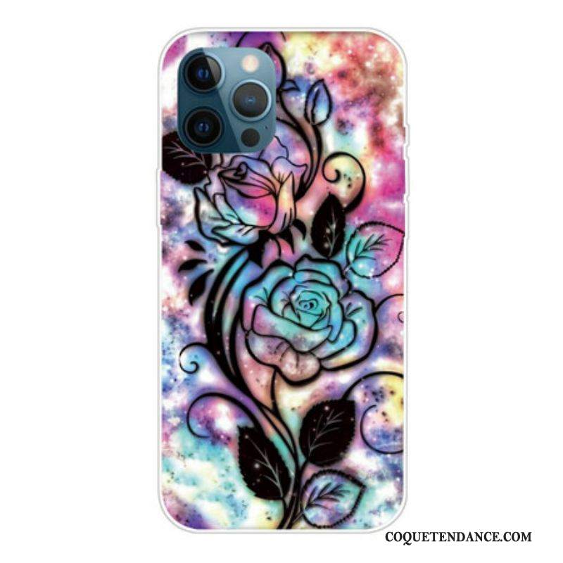 Coque iPhone 13 Pro Fleur Graphique