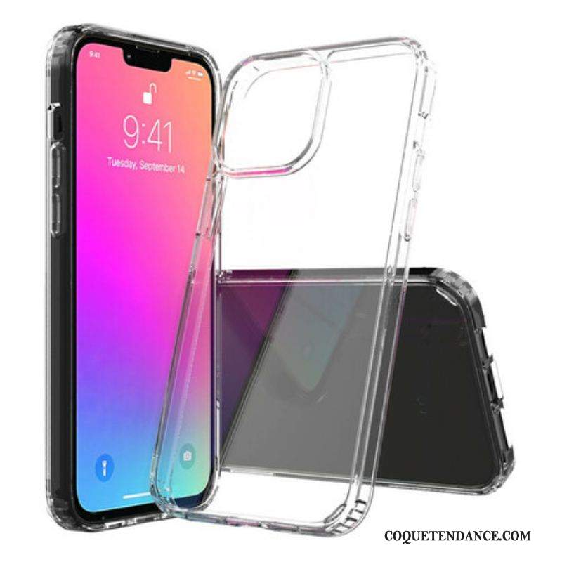 Coque iPhone 13 Pro Max Hybride Transparente