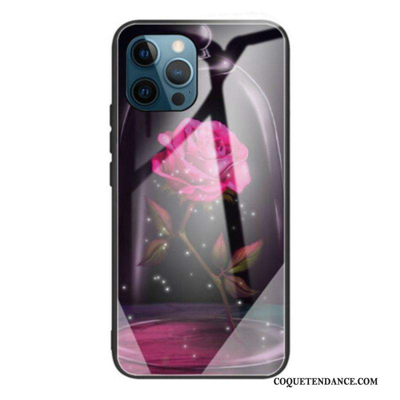 Coque iPhone 13 Pro Max Verre Trempé Rose Magique