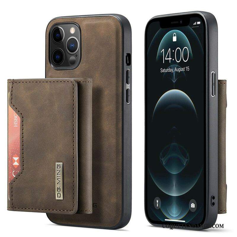 Coque iPhone 13 Pro Porte-Cartes Détachable DG.MING