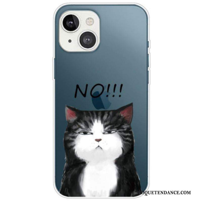 Coque iPhone 14 Plus Silicone Chat No