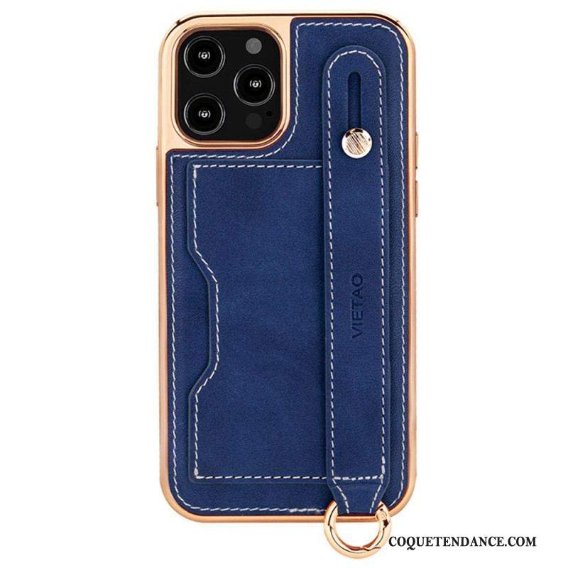 Coque iPhone 14 Pro Max Porte-Carte avec Sangle Support Vietao