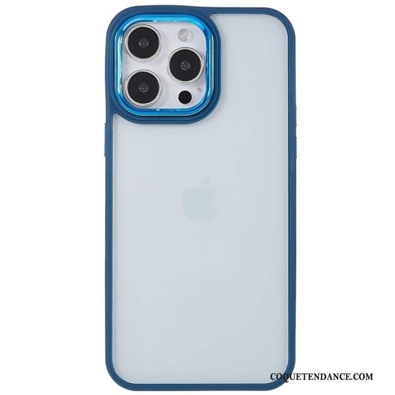 Coque iPhone 14 Pro Max Transparente Rebords Colorés