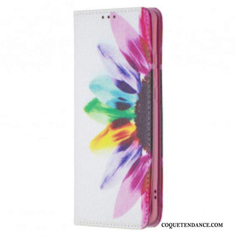 Flip Cover Huawei P50 Pro Fleur Aquarelle