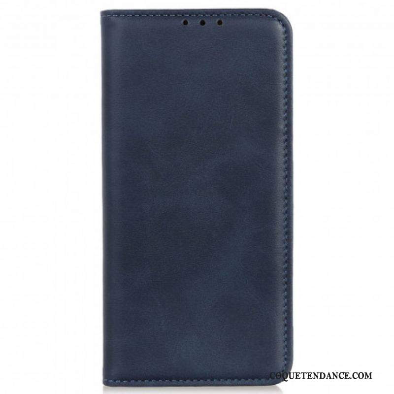 Flip Cover Motorola Edge 20 Pro Cuir Fendu Design