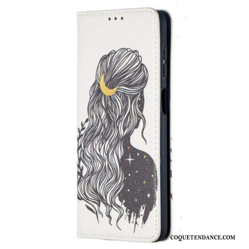 Flip Cover Samsung Galaxy A12 / M12 Jolie Chevelure