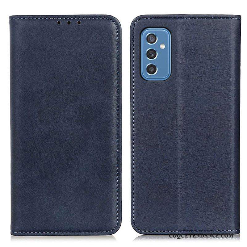 Flip Cover Samsung Galaxy M52 5G Cuir Élégant