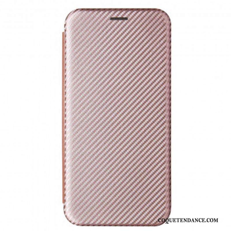 Flip Cover Samsung Galaxy S21 Plus 5G Fibre Carbone