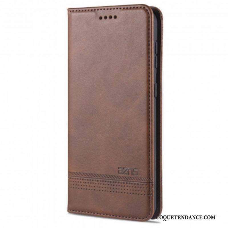 Flip Cover Samsung Galaxy S21 Ultra 5G Style Cuir AZNS