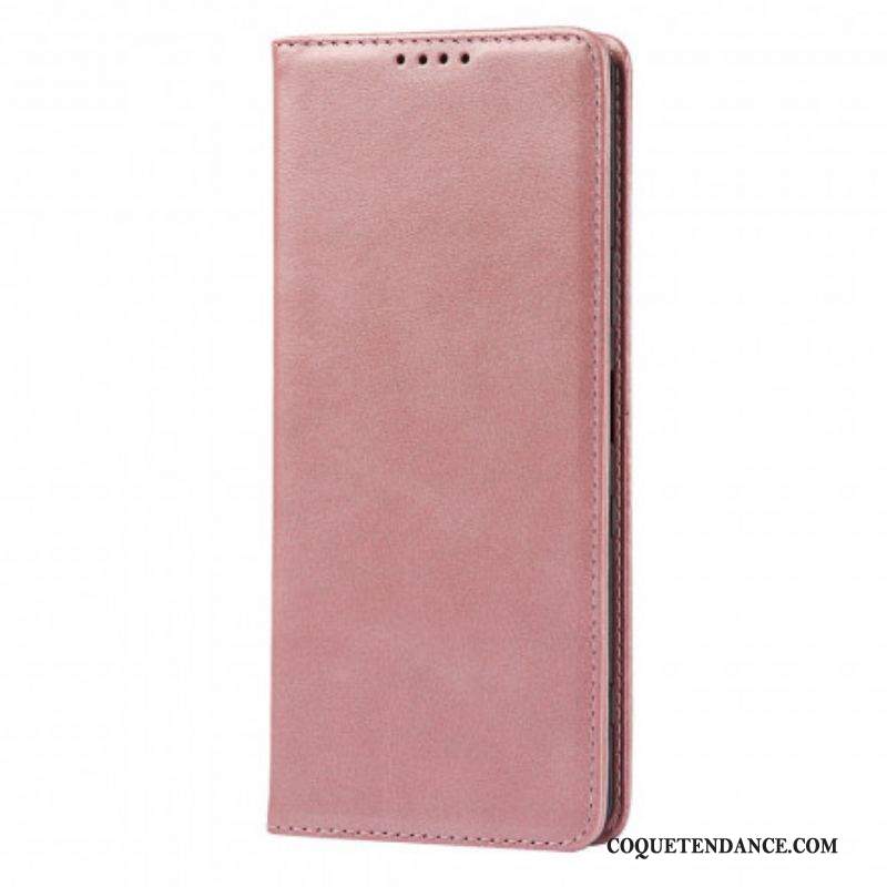 Flip Cover Sony Xperia 1 III Cuir Véritable Classique