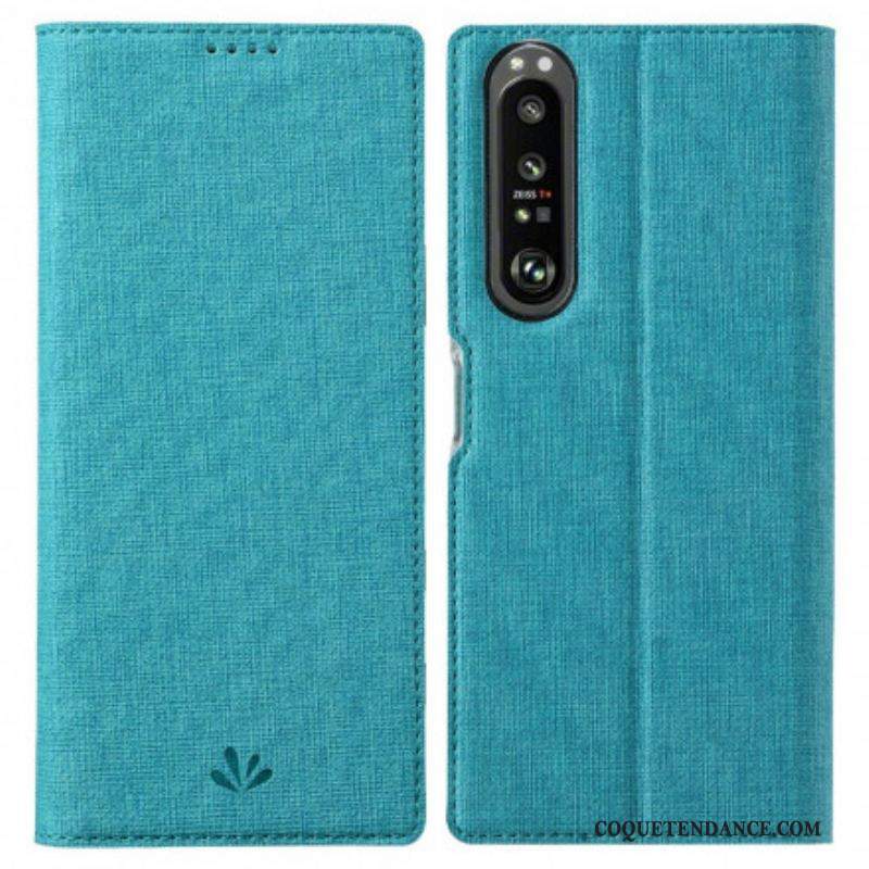 Flip Cover Sony Xperia 1 III Texturée VILI DMX