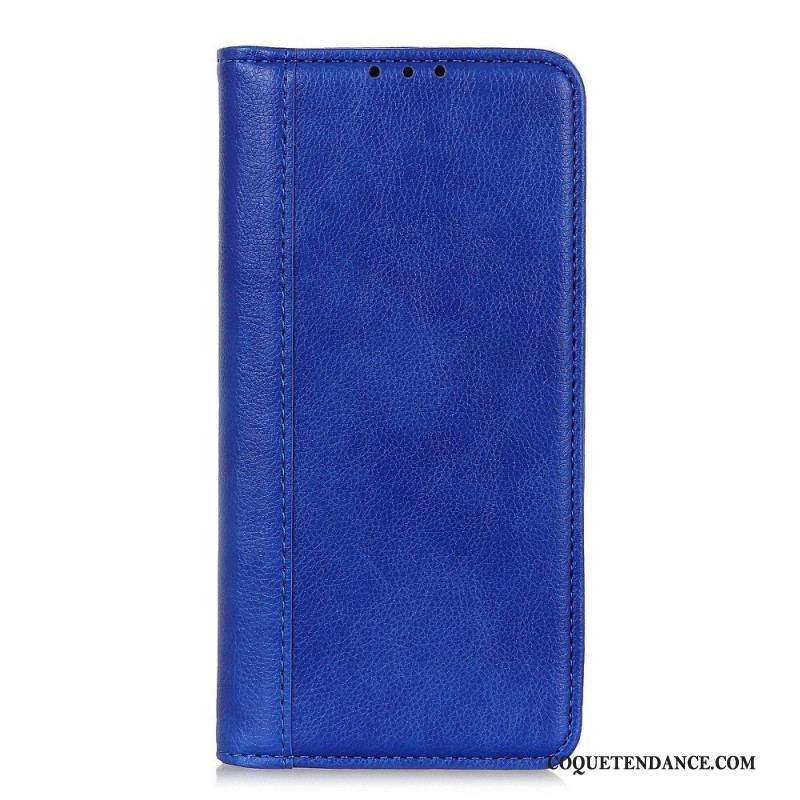 Flip Cover Sony Xperia 1 IV Cuir Fendu Classique