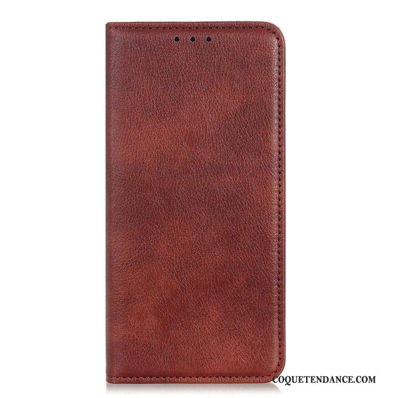 Flip Cover Xiaomi Redmi Note 11 / 11s  Cuir Litchi Fendu Texture