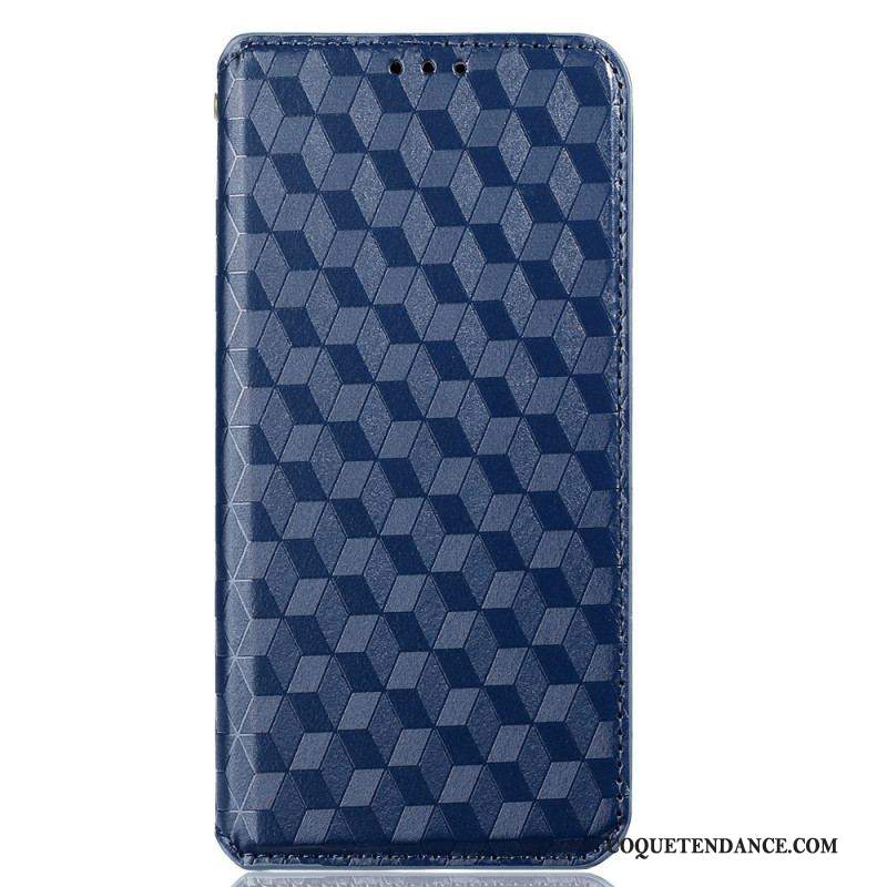 Flip Cover Xiaomi Redmi Note 11 Pro Plus 5G Effet Cuir Texture 3D