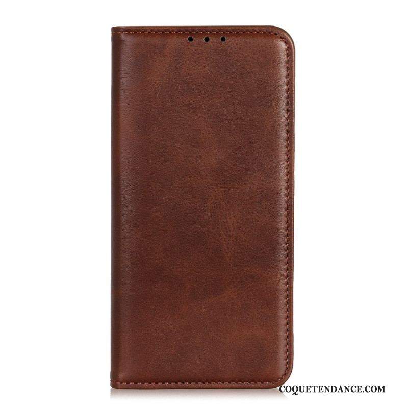 Flip Cover Xiaomi Redmi Note 12 Pro Plus Cuir Fendu Classique