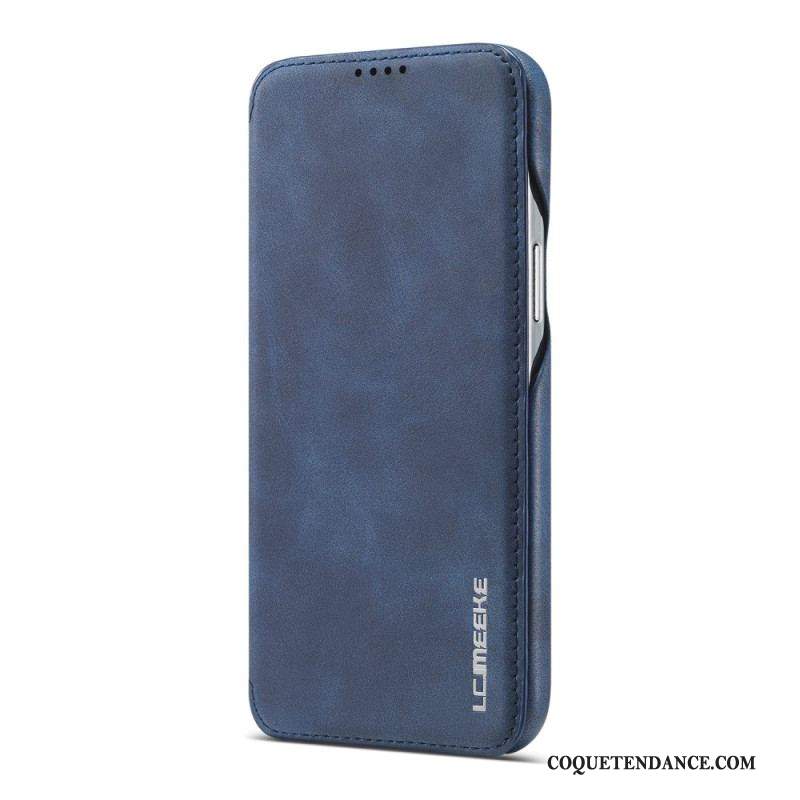 Flip Cover iPhone 15 Plus Simili Cuir LC.IMEEKE