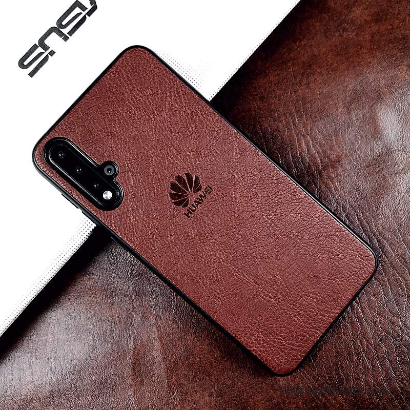 Honor 20 Coque Cuir Véritable Luxe Étui Incassable