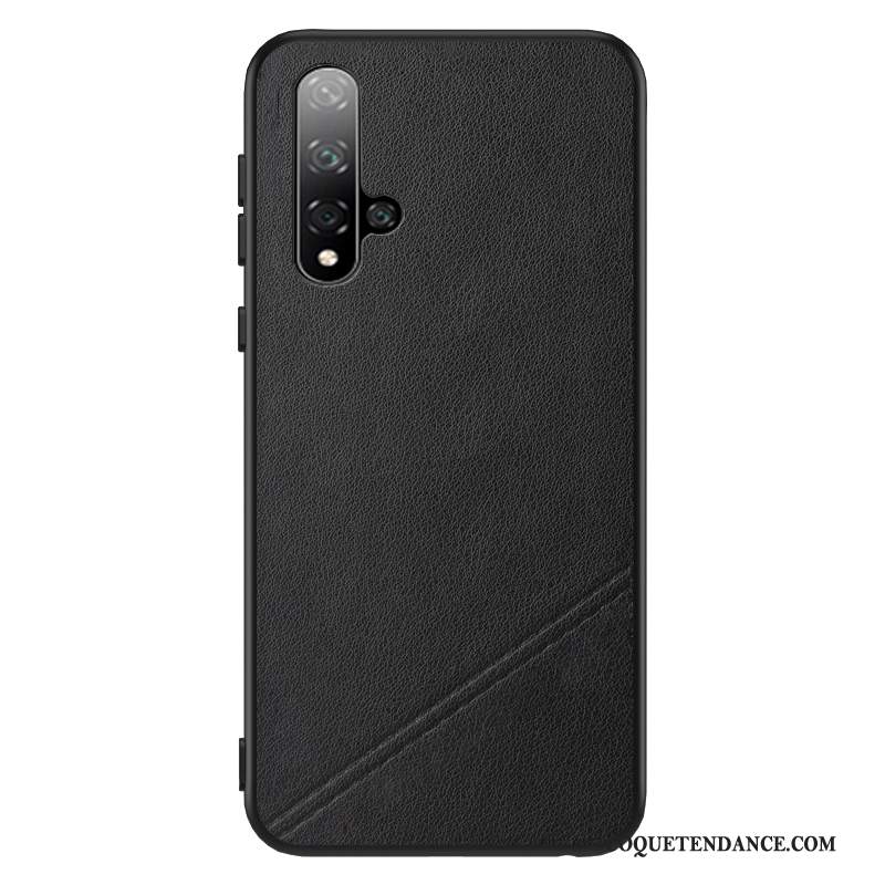 Honor 20 Coque Incassable Mode Noir Marque De Tendance