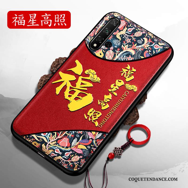 Honor 20 Coque Luxe Créatif Jeunesse Marque De Tendance Rouge