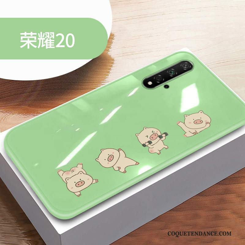 Honor 20 Coque Verre Tout Compris Dessin Animé Étui Marque De Tendance