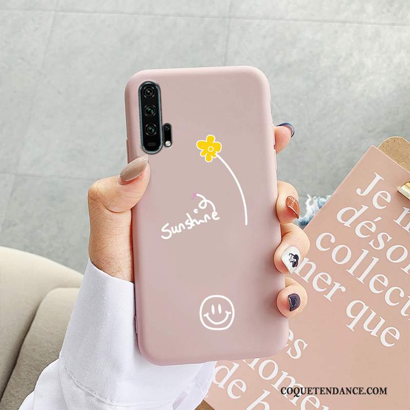 Honor 20 Pro Coque De Téléphone Délavé En Daim Protection Étui Violet