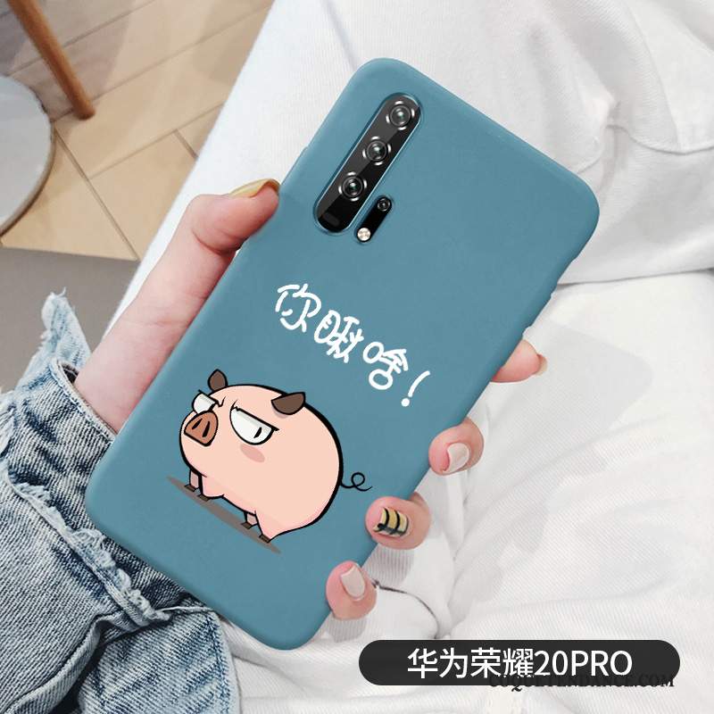 Honor 20 Pro Coque Étui Délavé En Daim Incassable Fluide Doux Canard