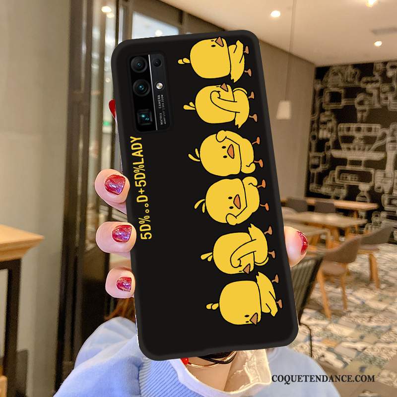 Honor 30 Coque Incassable Amoureux Étui Dessin Animé Jaune