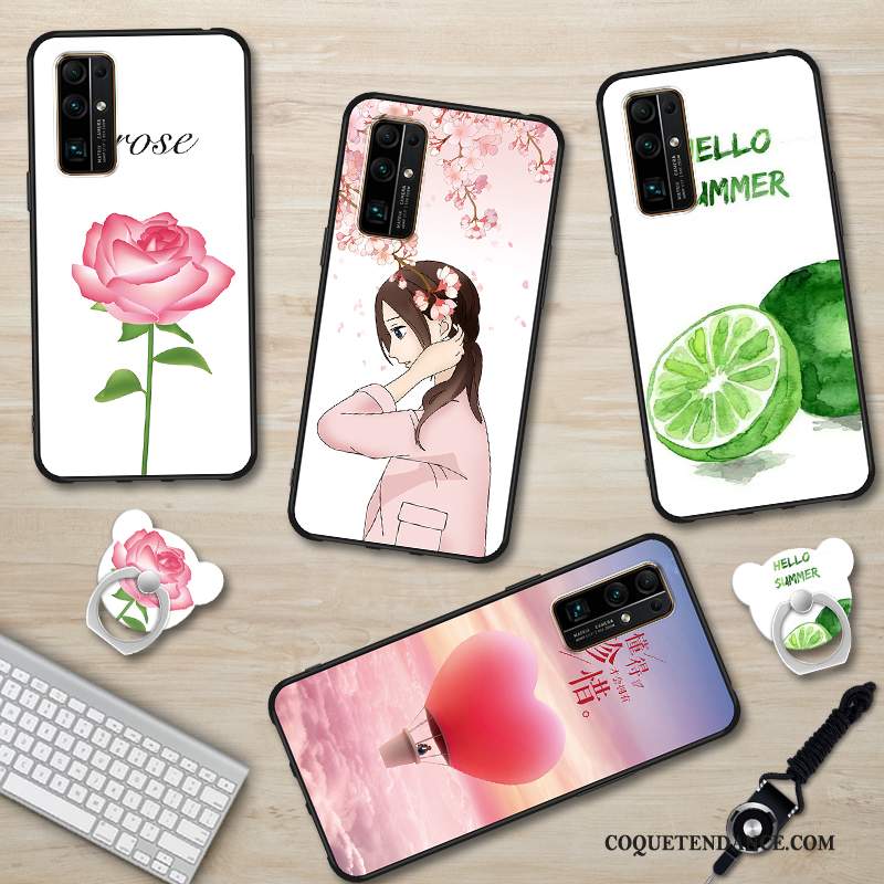 Honor 30 Coque Petit Blanc Dessin Animé De Téléphone Frais