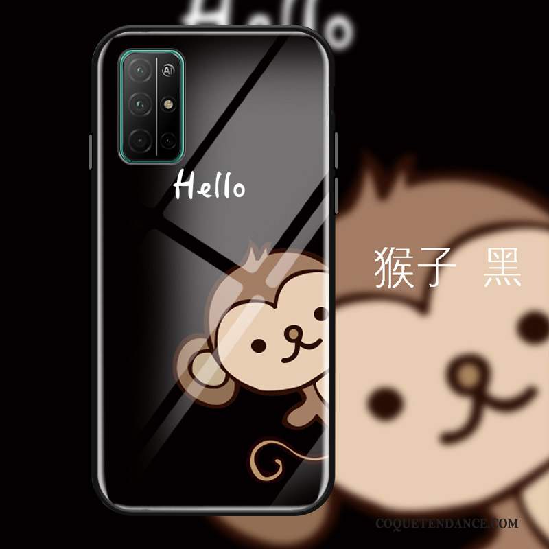 Honor 30s Coque Protection Étui Dessin Animé Noir Verre