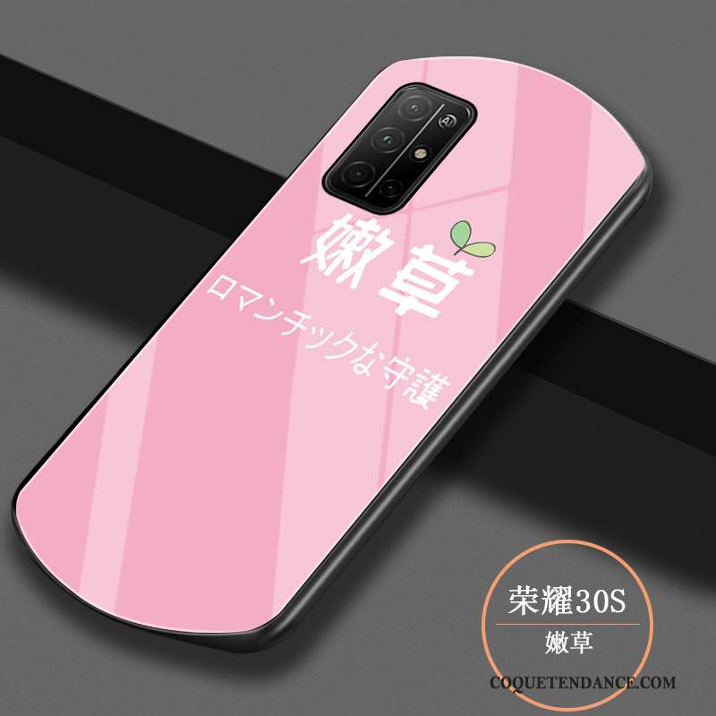 Honor 30s Coque Silicone Créatif Rose De Téléphone Incassable