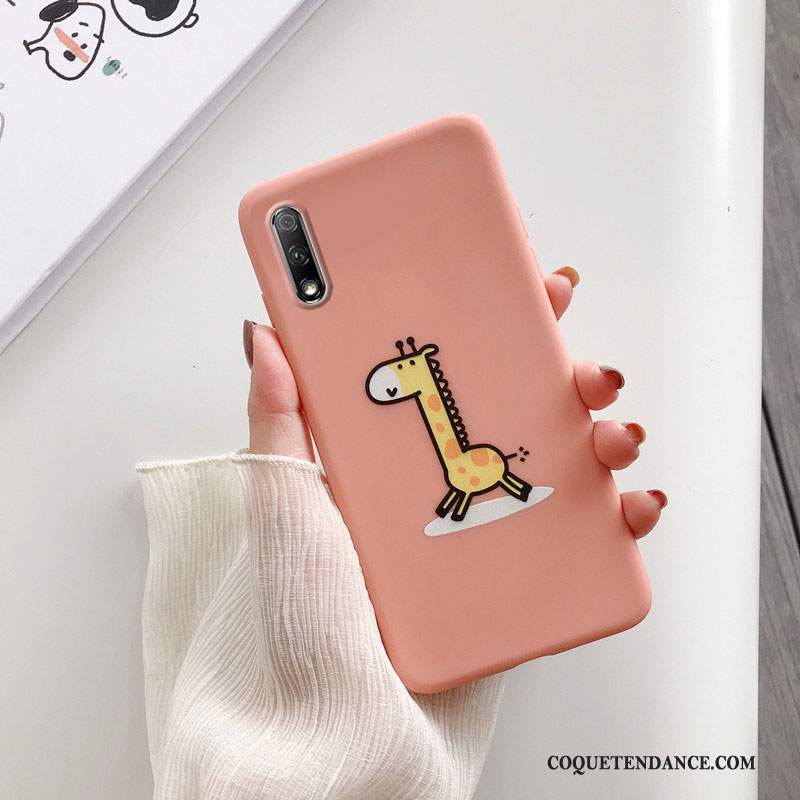 Honor 9x Coque Silicone Charmant Rose Dessin Animé Jeunesse