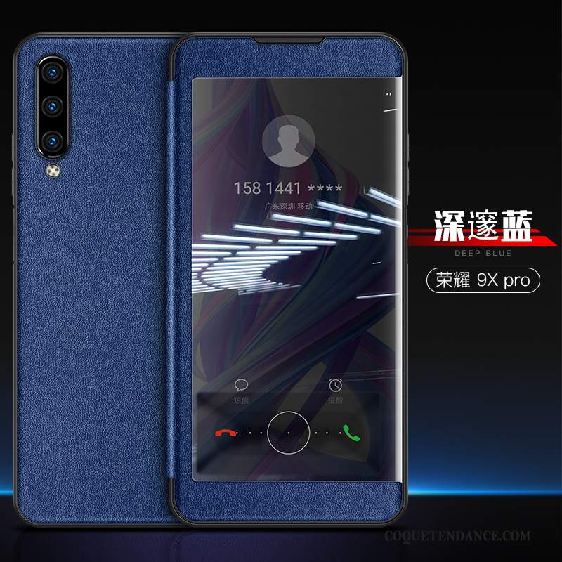 Honor 9x Pro Coque Tempérer Bleu Personnalité Étui Tout Compris