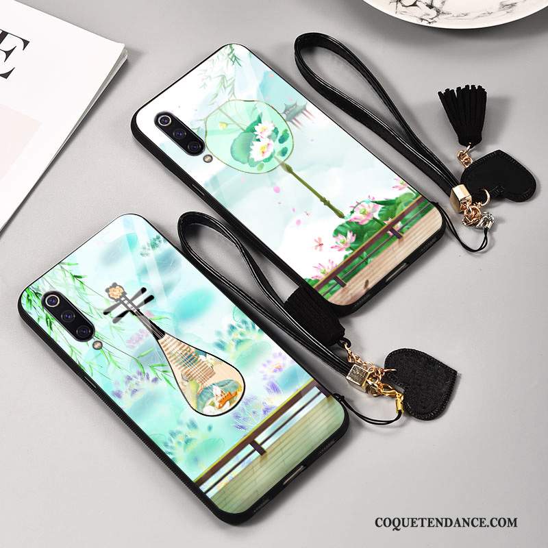 Honor 9x Pro Coque Vert Style Chinois Étui Verre Incassable