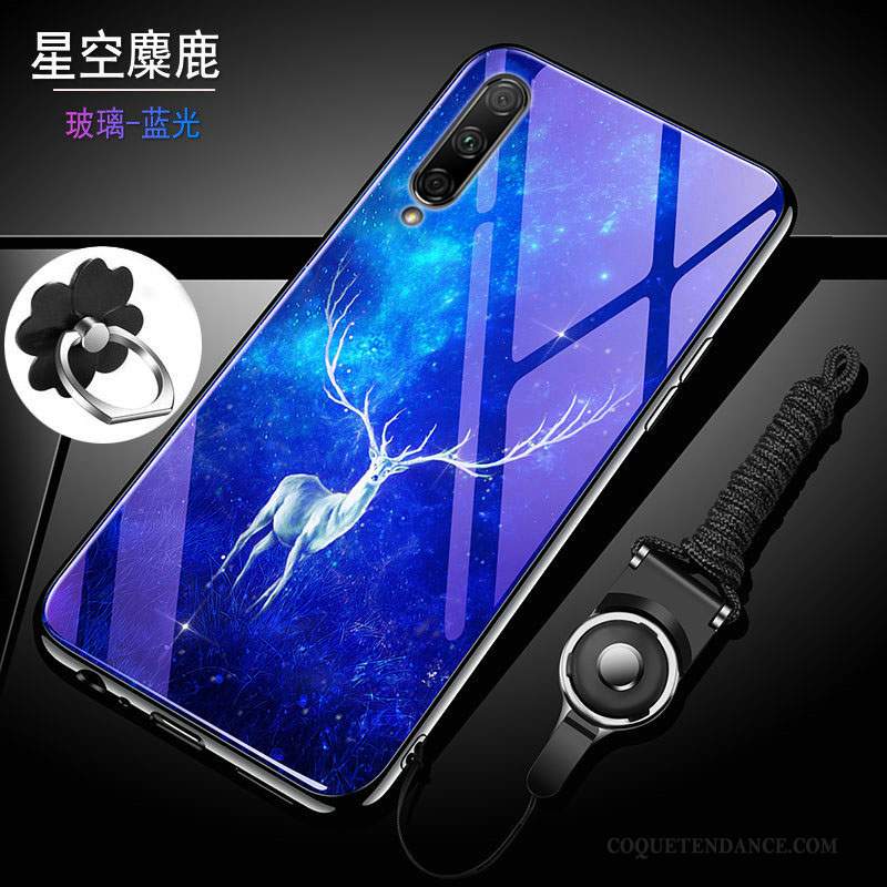 Honor 9x Pro Coque Étui Fluide Doux Bleu Incassable Protection