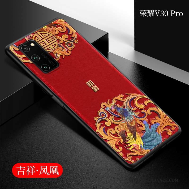 Honor View30 Pro Coque De Téléphone Style Chinois Silicone Tout Compris Protection