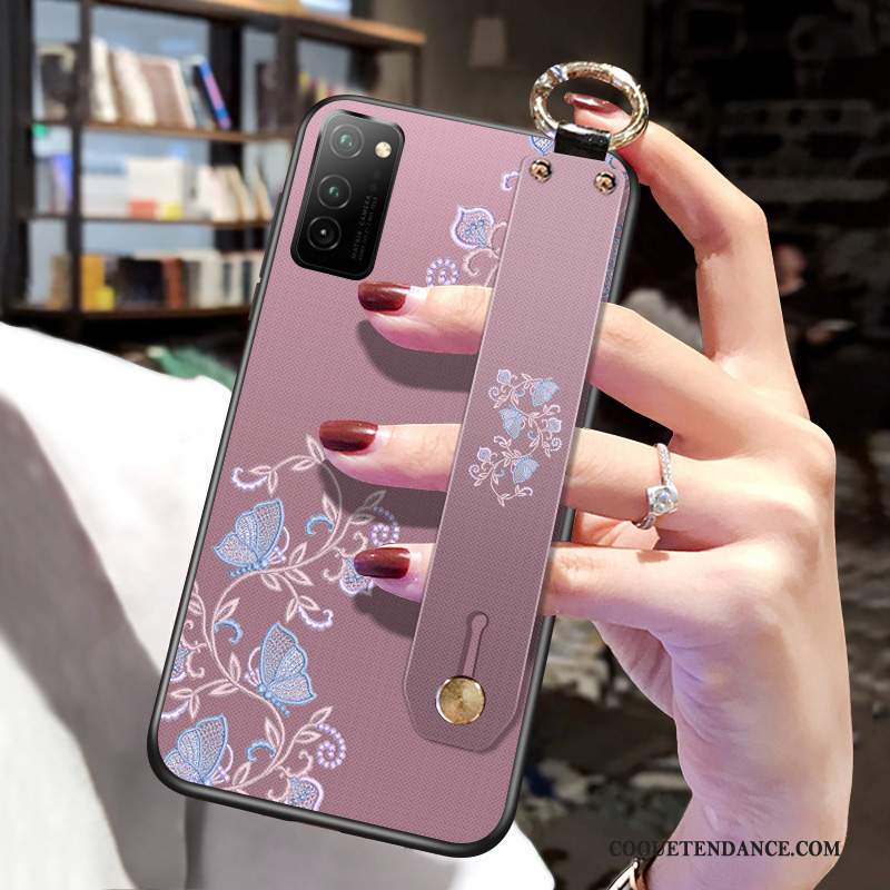 Honor View30 Pro Coque Protection Tout Compris Étui Violet Style Chinois