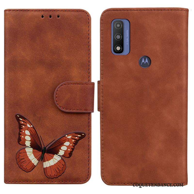 Housse Moto E40 / E30 / E20 Skin-Touch Papillon