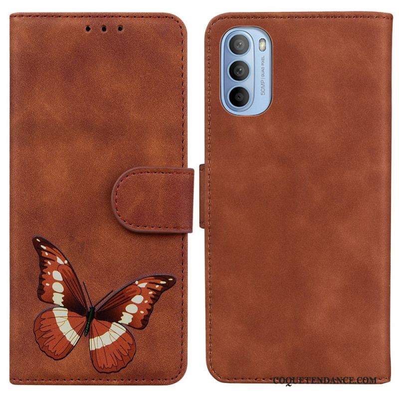 Housse Moto G41 / G31 Skin-Touch Papillon