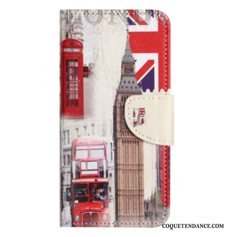 Housse Moto G73 5G London Life