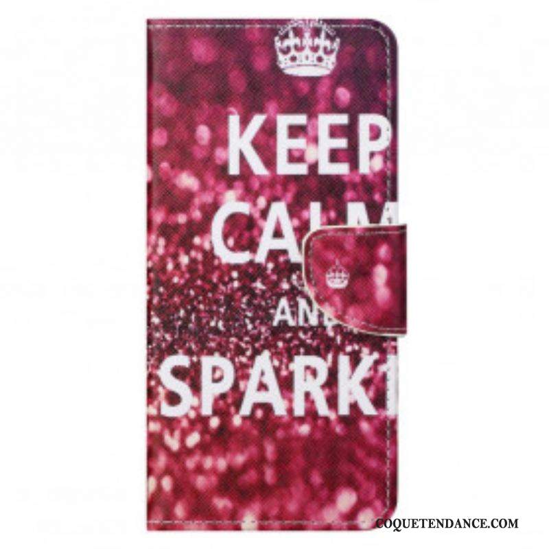 Housse Motorola Edge 20 Pro Keep Calm and Sparkle