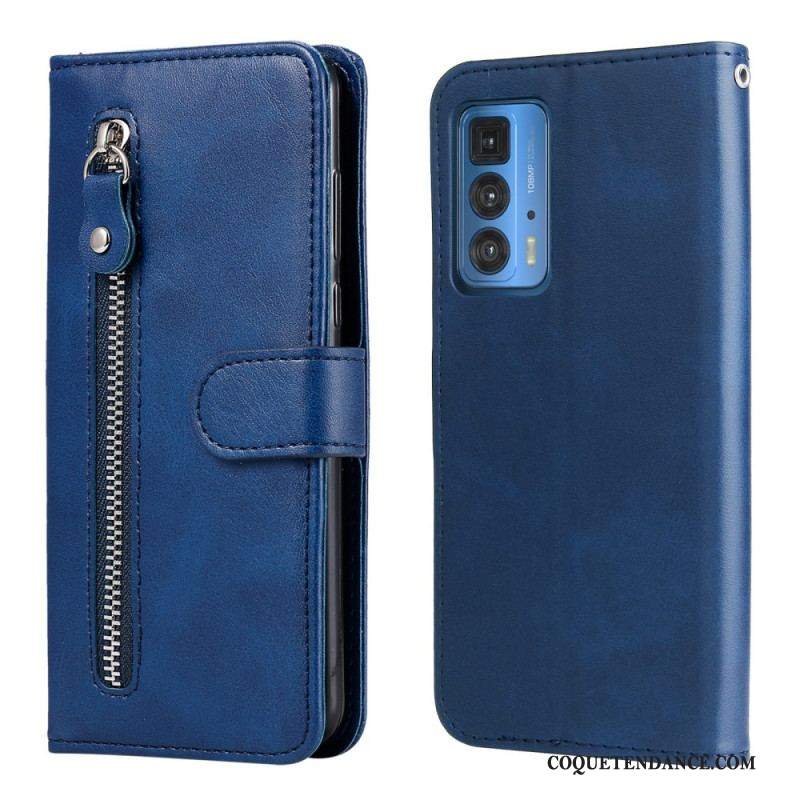 Housse Motorola Edge 20 Pro Vintage Porte-Monnaie