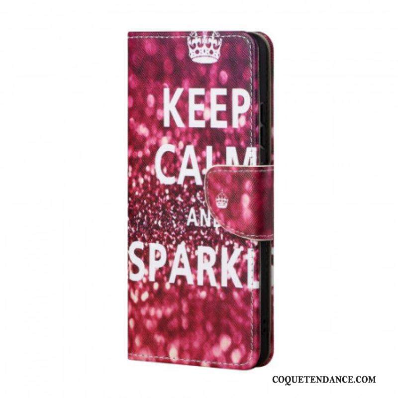 Housse Samsung Galaxy A13 5G Keep Calm and Sparkle