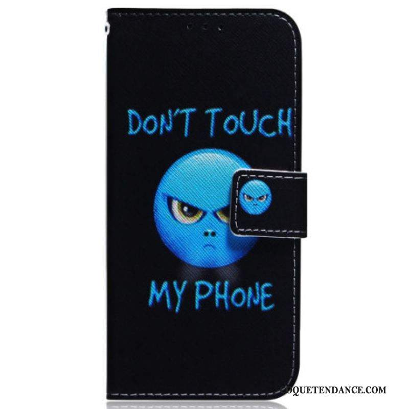 Housse Samsung Galaxy A54 5G Emoji Don't Touch my Phone