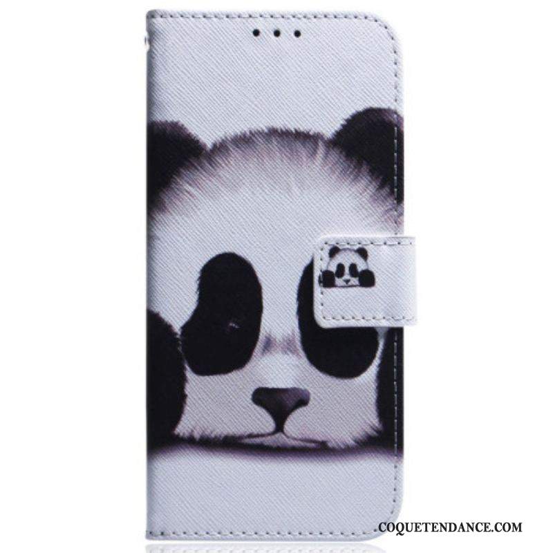 Housse Samsung Galaxy A54 5G Fan de Panda à Lanière