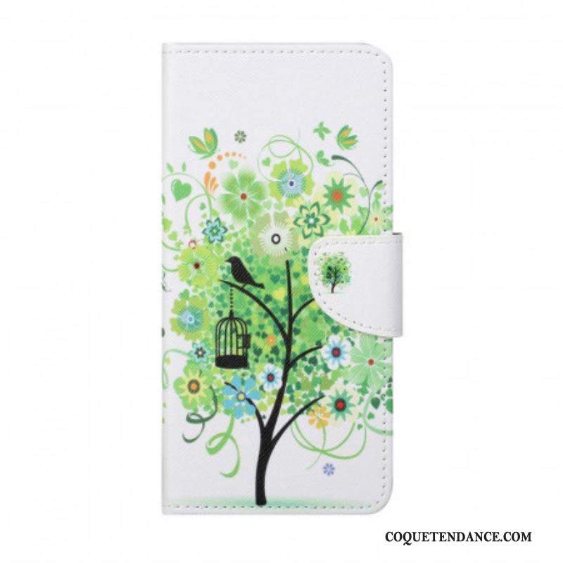 Housse Samsung Galaxy M23 5G Arbre aux Feuilles Vertes