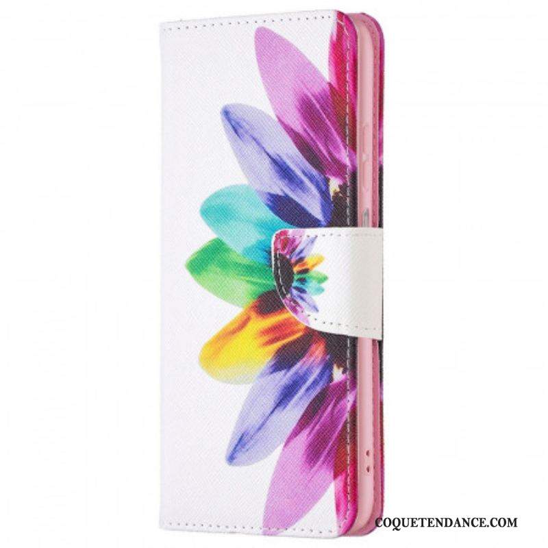 Housse Samsung Galaxy M23 5G Fleur Aquarelle