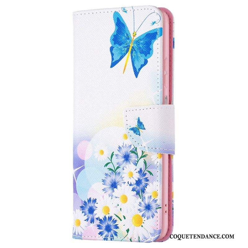 Housse Samsung Galaxy M23 5G Papillons Aquarelle