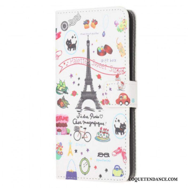 Housse Samsung Galaxy M53 5G j'Aime Paris